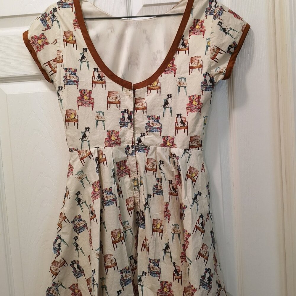 Antix Short Dress with Animal Pattern (M)